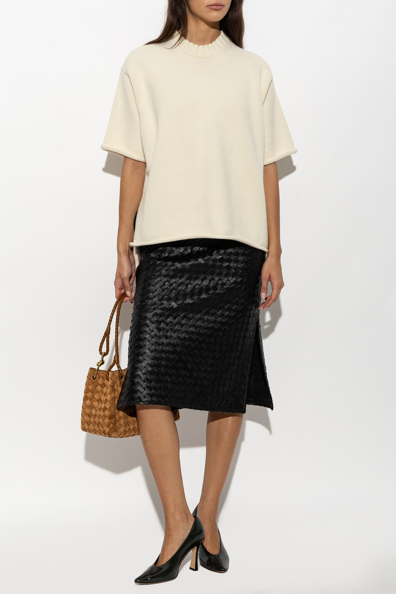 Bottega Veneta Wool Short-Sleeve Turtleneck Sweater | Women's | Vitkac